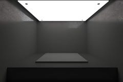 Nouvel intérieur foncé avec le podium illustration libre de droits Nouvel intérieur foncé avec le podium illustration libre de droits