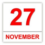 November 27 Dag på kalendern vektor illustrationer November 27 Dag på kalendern vektor illustrationer