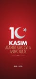 10 novembre, anniversaire de Mustafa Kemal Ataturk Death Day Jour du Souvenir d'Ataturk Conception de panneau d'affichage illustration de vecteur 10 novembre, anniversaire de Mustafa Kemal Ataturk Death Day Jour du Souvenir d'Ataturk Conception de panneau d'affichage illustration de vecteur
