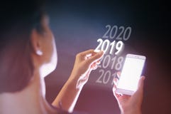 Nowi 2019 rok w zaawansowany technicznie zdjęcie stock Nowi 2019 rok w zaawansowany technicznie zdjęcie stock