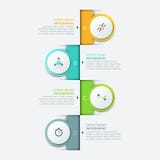 Nowożytny infographic projekta szablon royalty ilustracja Nowożytny infographic projekta szablon royalty ilustracja