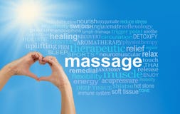 Nuage de mot de massage d'amour photo stock Nuage de mot de massage d'amour photo stock