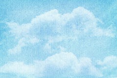 Nuages et ciel d'aquarelle peints par bleu Images stock Nuages et ciel d'aquarelle peints par bleu Images stock