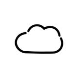 Nuages noirs d'ensemble sur le blanc illustration de vecteur Nuages noirs d'ensemble sur le blanc illustration de vecteur