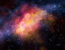 Nube del gas della nebulosa nello spazio cosmico illustrazione vettoriale Nube del gas della nebulosa nello spazio cosmico illustrazione vettoriale
