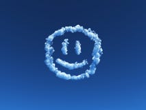 Nubla-se o smiley ilustração do vetor Nubla-se o smiley ilustração do vetor