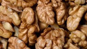 Nueces que giran la visión superior Nueces que giran la visión superior