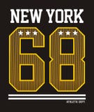 Nueva York atlética ilustración del vector Nueva York atlética ilustración del vector