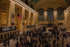 Nueva York, los E.E.U.U. - 3 de enero de 2019 Terminal central magnífica Interior dentro foto de archivo Nueva York, los E.E.U.U. - 3 de enero de 2019 Terminal central magnífica Interior dentro foto de archivo