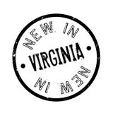 Nuevo en el sello de goma de Virginia ilustración del vector Nuevo en el sello de goma de Virginia ilustración del vector