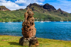 Nuku Hiva, Marquesas-Eilanden royalty-vrije stock fotografie Nuku Hiva, Marquesas-Eilanden royalty-vrije stock fotografie