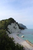 Numana vit strand, Italien royaltyfri bild Numana vit strand, Italien royaltyfri bild