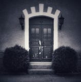 Number 4 old door in sweden royalty free stock photography Number 4 old door in sweden royalty free stock photography