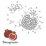 Numbers game: fruits and vegetables (pomegranate) royalty free illustration Numbers game: fruits and vegetables (pomegranate) royalty free illustration