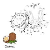 Numbers vector game: fruits and vegetables (coconut) stock illustration Numbers vector game: fruits and vegetables (coconut) stock illustration