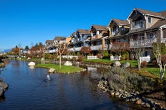 Nuova zona residenziale nella città di Richmond fotografia stock Nuova zona residenziale nella città di Richmond fotografia stock