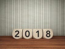 Nuovo anno 2018 royalty illustrazione gratis Nuovo anno 2018 royalty illustrazione gratis