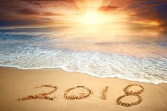 Nuovo anno 2018 fotografie stock libere da diritti Nuovo anno 2018 fotografie stock libere da diritti
