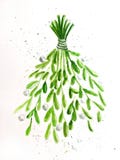 Nuovo anno allegro di natale del Viscum illustrazione vettoriale Nuovo anno allegro di natale del Viscum illustrazione vettoriale
