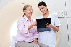 Nurse With Female Patient Stock Image Nurse With Female Patient Stock Image