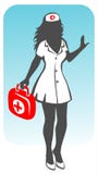 Nurse silhouette Royalty Free Stock Images Nurse silhouette Royalty Free Stock Images