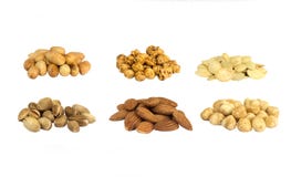 Nuts Isolated Stock Photo