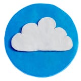 Nuvola bianca su fondo blu immagine stock libera da diritti Nuvola bianca su fondo blu immagine stock libera da diritti