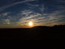Nuvola di stupore di vista di tramonto dell'Arizona immagini stock libere da diritti Nuvola di stupore di vista di tramonto dell'Arizona immagini stock libere da diritti