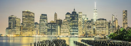 NYC di notte, U.S.A. Fotografie Stock Libere da Diritti NYC di notte, U.S.A. Fotografie Stock Libere da Diritti