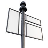 Närbild för metallteckenbräde 3d Arkivbilder Närbild för metallteckenbräde 3d Arkivbilder