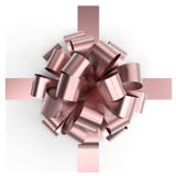 Närvarande ask Rose Gold Bow royaltyfri illustrationer Närvarande ask Rose Gold Bow royaltyfri illustrationer