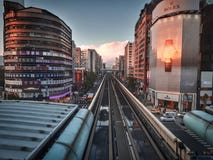 Någonstans i Osaka arkivfoto Någonstans i Osaka arkivfoto
