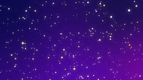 O amarelo branco de incandescência sparkles em um fundo azul roxo O amarelo branco de incandescência sparkles em um fundo azul roxo
