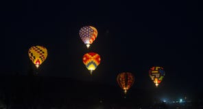 O balão de ar quente photgrphed no Bealton, mostra de ar do circo do vôo do VA imagens de stock O balão de ar quente photgrphed no Bealton, mostra de ar do circo do vôo do VA imagens de stock