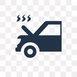 O carro com problemas do calor vector o ícone isolado no backg transparente ilustração do vetor O carro com problemas do calor vector o ícone isolado no backg transparente ilustração do vetor