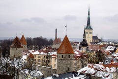 O centro hist?rico de Tallinn foto de stock O centro hist?rico de Tallinn foto de stock