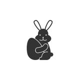 O coelho Paschal, ícone do ovo pode ser usado para a Web, logotipo, app móvel, UI, UX ilustração do vetor O coelho Paschal, ícone do ovo pode ser usado para a Web, logotipo, app móvel, UI, UX ilustração do vetor