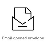 o e-mail do esbo?o abriu o ?cone do vetor do envelope linha simples preta isolada ilustra??o do elemento do conceito da interface ilustração stock o e-mail do esbo?o abriu o ?cone do vetor do envelope linha simples preta isolada ilustra??o do elemento do conceito da interface ilustração stock