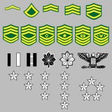 O exército dos EUA classifica insígnias ilustração royalty free O exército dos EUA classifica insígnias ilustração royalty free