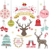 O Feliz Natal, Natal floresce, cervos, Natal rústico, árvore de Natal, grupo da decoração do Natal ilustração royalty free O Feliz Natal, Natal floresce, cervos, Natal rústico, árvore de Natal, grupo da decoração do Natal ilustração royalty free