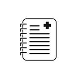 O formulário de exame médico completo médico da lista de verificação é uma prancheta Conceito dos cuidados médicos do controle de ilustração royalty free O formulário de exame médico completo médico da lista de verificação é uma prancheta Conceito dos cuidados médicos do controle de ilustração royalty free