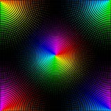 O fundo de pontos coloridos em um fundo preto ? isolado Ilustra??o ? moda do vetor para o design web ilustração stock O fundo de pontos coloridos em um fundo preto ? isolado Ilustra??o ? moda do vetor para o design web ilustração stock