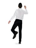 O homem de negócio escreve algo imagem de stock royalty free O homem de negócio escreve algo imagem de stock royalty free