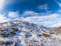 O inverno impressionante caminha acima Sron um Chlachain, acima de Killin, Scotlan imagens de stock O inverno impressionante caminha acima Sron um Chlachain, acima de Killin, Scotlan imagens de stock