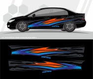 O jogo dos gráficos do decalque do carro e do envoltório dos veículos projeta apronte para imprimir e cortar para etiquetas do vi ilustração do vetor O jogo dos gráficos do decalque do carro e do envoltório dos veículos projeta apronte para imprimir e cortar para etiquetas do vi ilustração do vetor