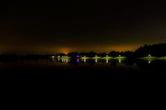 O lago, o silêncio, a noite imagem de stock O lago, o silêncio, a noite imagem de stock