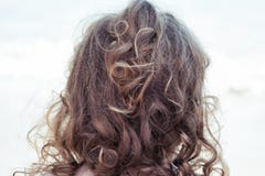O louro encaracolado selvagem tangled o cabelo de uma opinião da criança da parte de trás crianças do †principal “com manutençã Foto de Stock O louro encaracolado selvagem tangled o cabelo de uma opinião da criança da parte de trás crianças do †principal “com manutençã Foto de Stock