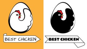 O melhor logotipo da galinha ilustração stock O melhor logotipo da galinha ilustração stock