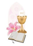 O primeiro comunhão santamente imagens de stock royalty free O primeiro comunhão santamente imagens de stock royalty free