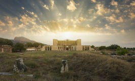 O templo de Artemis At Sardis fotografia de stock O templo de Artemis At Sardis fotografia de stock